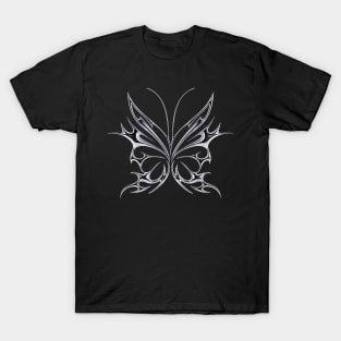 liquid metal y2k butterfly T-Shirt